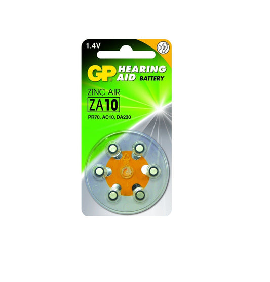 GP Zink Air Hoorapparaat Batterijen ZA10 Blister (6st) | Dé Online Medische Webshop