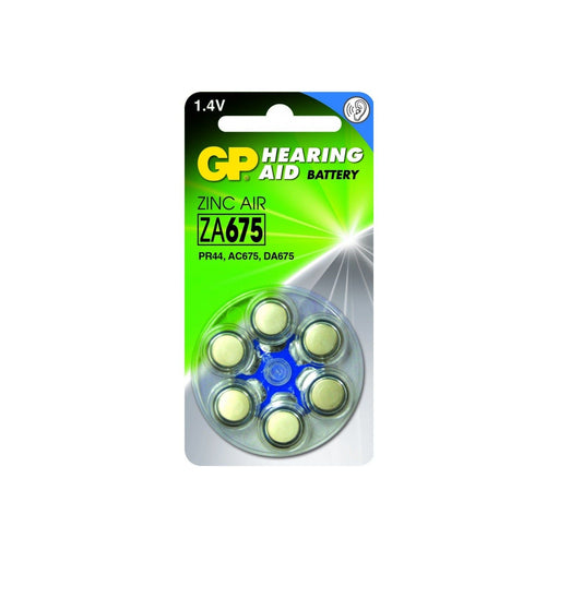 GP Zink Air Hoorapparaat Batterijen ZA675 Blister (6st) | Dé Online Medische Webshop