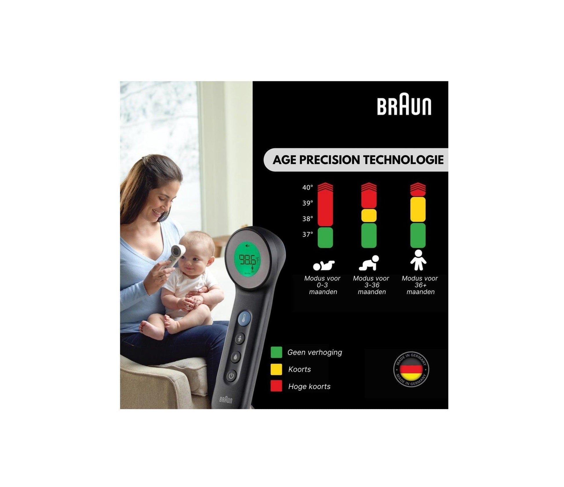 Braun BNT400B Voorhoofdthermometer | Dé Online Medische Webshop