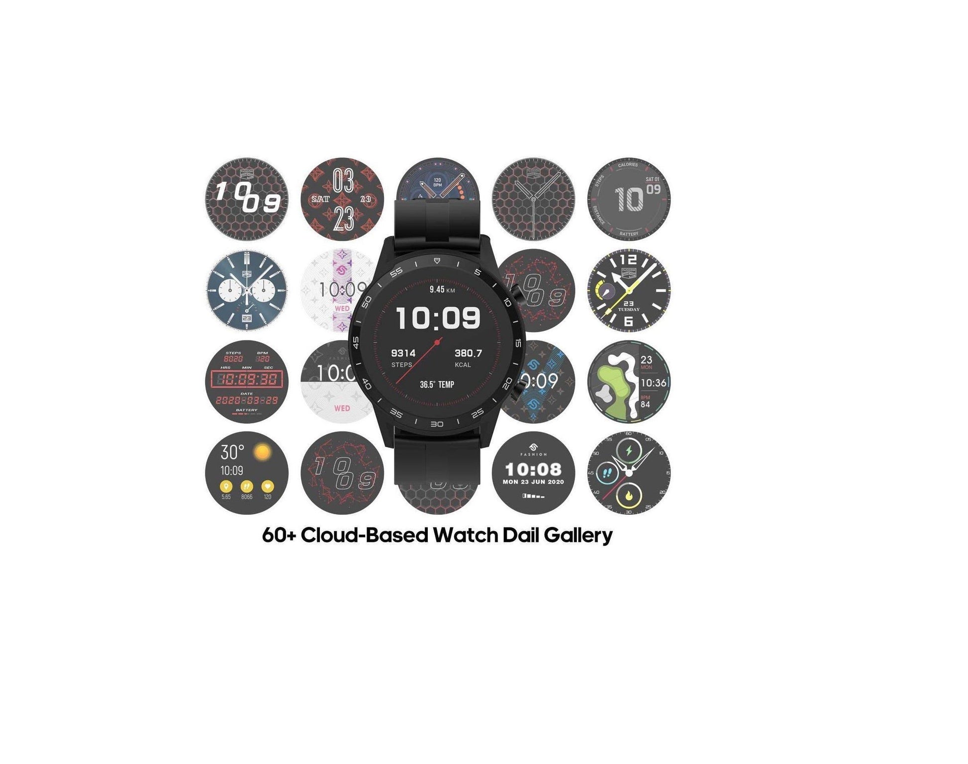 Sweex Smart Gezondheids Horloge + App Zwart Kopen van  Sweex?- Vanaf €69.95 bij Pucshop.nl