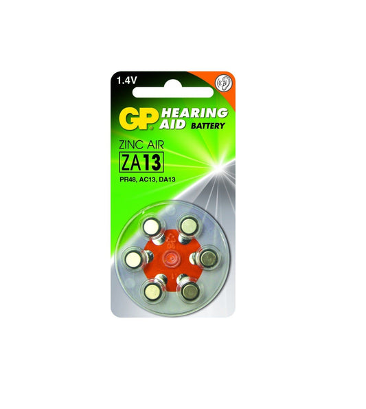 GP Zink Air Hoorapparaat Batterijen ZA13 Blister (6st) | Dé Online Medische Webshop