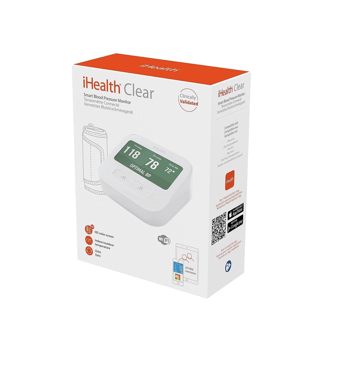 iHealth Clear Smart Bloeddrukmeter | Dé Online Medische Webshop