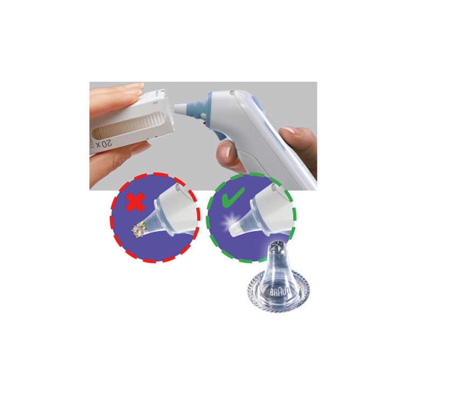 Lensfilters Braun LF40 ThermoScan Hygiënecaps voor Oorthermometers | Dé Online Medische Webshop